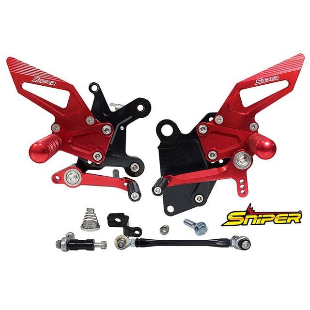 SNIPER NINJA250 NINJA400 Z250 Z400 ABS対応 ストリート用 バックステップ 赤 SP0089R メーカー在庫あり スナイパー バックステップ関連パーツ 35,079円