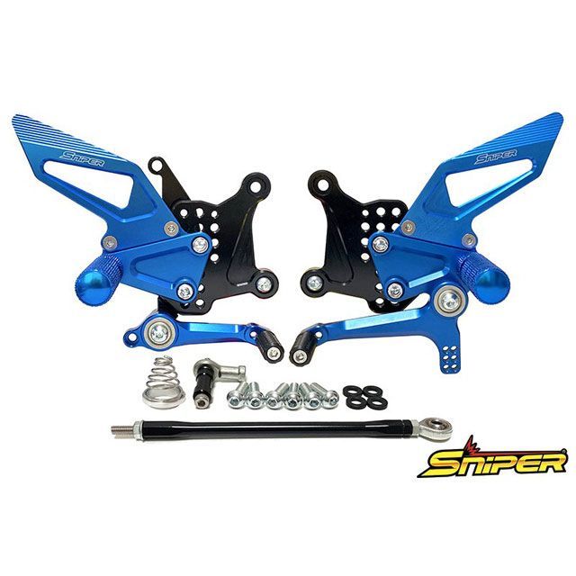 SNIPER NINJA ZX-25R ストリート用 バックステップ 青 クイックシフター無し車対応 SP0102SBL メーカー在庫あり スナイパー バックステップ関連パーツ NINJA ZX-25R