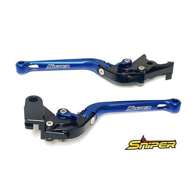 SNIPER CBR250RR MC51 6段階アジャスター 可倒式 クラッチレバー＆ブレーキレバーセット 青 SP0108BL メーカー在庫あり スナイパー レバー CBR250RR