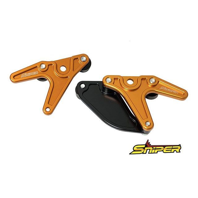SNIPER ZX-25R ZX-4R Z650RS NINJA650 Z650 レーシングスタンドフック 金 スプロケットガード付 SP0099GD メーカー在庫あり スナイパー その他ステップ関連パーツ