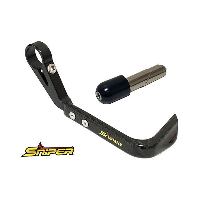SNIPER カーボンブレーキレバーガード 黒 汎用17-19mm SP0097BK_17 メーカー在庫あり スナイパー レバー 汎用