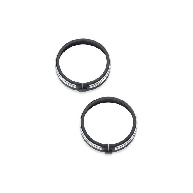 HARLEY-DAVIDSON 4 in. Defiance Auxiliary Lamp Trim Rings 61400355 ハーレーダビッドソン ハーレーダビッドソン ソフテイル