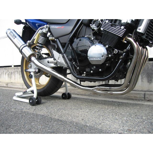 WR’S ラウンドタイプ フルエキゾースト ステンレスサイレンサー LA1409JM ダブルアールズ マフラー本体 CB400SF/SB/SPEC III/II/VTEC