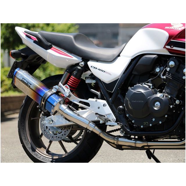WR’S SS-OVAL焼き色タイプ(チタンシェル) SB1460JM ダブルアールズ マフラー本体 CB400SF/SB|パークアップ 店