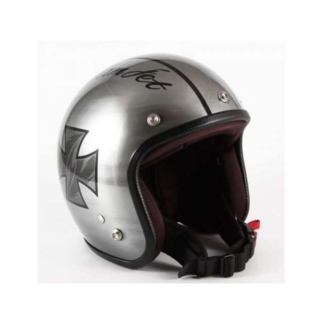 72JAM JCP-29 IRON CROSS（シルバー） サイズ フリー/57-60cm未満 JCP-29 72ジャムジェット ジェットヘルメット｜パークアップ 店
