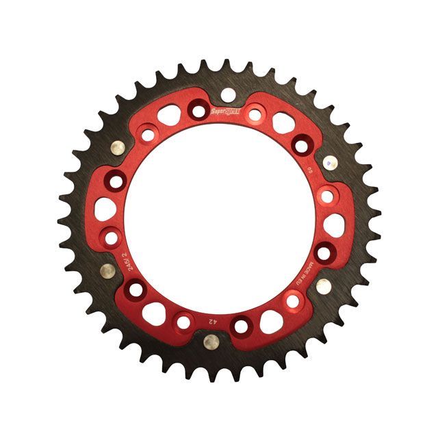 Supersprox リアスプロケット STEALTH（ステルス） 245/2-42T（レッド） RST-245/2：42-RED スーパースプロックス スプロケット関連パーツ