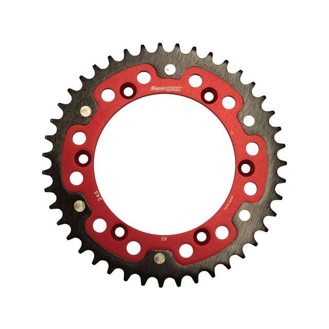 Supersprox リアスプロケット STEALTH（ステルス） 245-43T（レッド） RST-245：43-RED スーパースプロックス スプロケット関連パーツ
