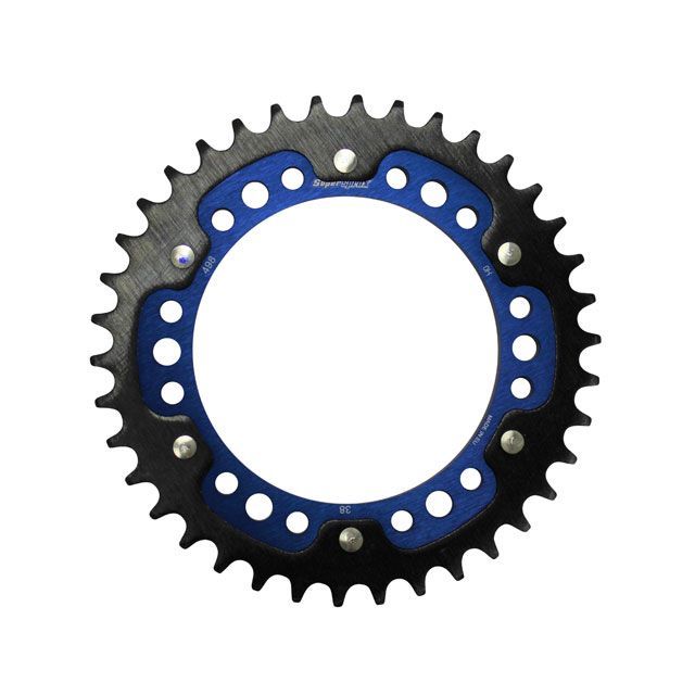 Supersprox リアスプロケット STEALTH（ステルス） 498-38T（ブルー） RST-498：38-BLU メーカー在庫あり スーパースプロックス スプロケット関連パーツ