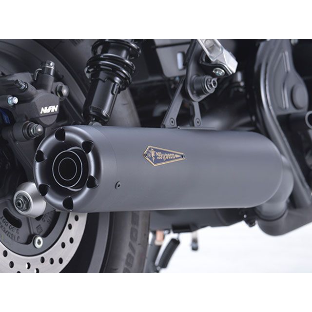 R’s GEAR ワイバンクラシック スリップオン（ブラックエディション） WH29-A3CB アールズギア マフラー本体 Rebel250
