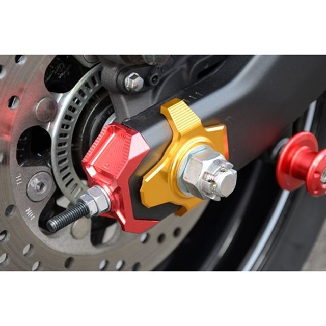 AGRAS チェーンアジャスタープレート カラー ブルー 353-403-000B アグラス チェーン関連パーツ ZX-25R