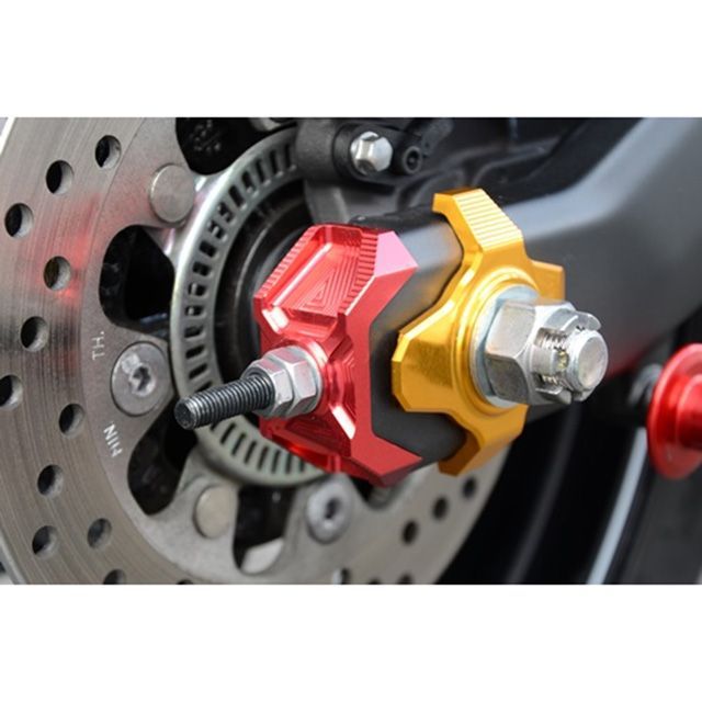 AGRAS チェーンアジャスターキャップ カラー レッド 353-403-001R アグラス チェーン関連パーツ ZX-25R