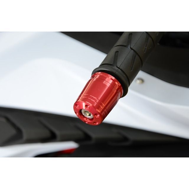 AGRAS バーエンド カラー シルバー 300-403-000S アグラス ハンドル関連パーツ ZX-25R
