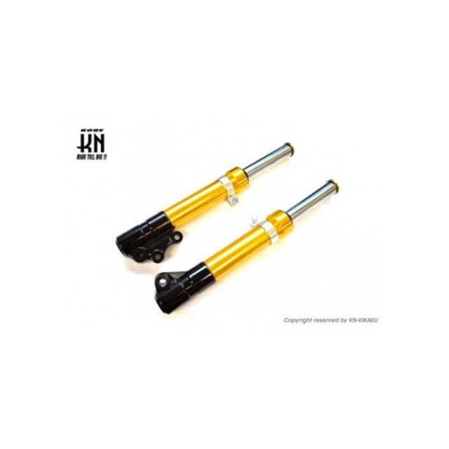 kn926 リモコンJOGZ2 /ZR【03年】15mmライトローダウン フロントフォーク【ブラック/ゴールド】 FF00-5SW-BKGD-L15 メーカー在庫あり KN企画 その他