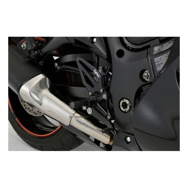WestPower ライディングステップ（08-17） カラー ブラック 61-000002 ウエストパワー バックステップ関連パーツ 隼