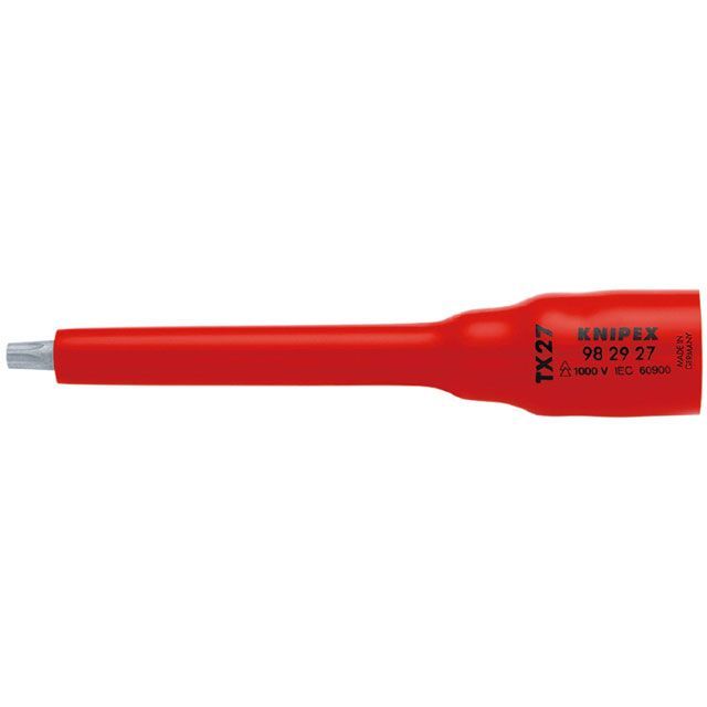 KNIPEX 9829-27 1000V 3/8差込 絶縁ヘクスローブソケット T27 ・9829-27 クニペックス ハンドツール 7,265円
