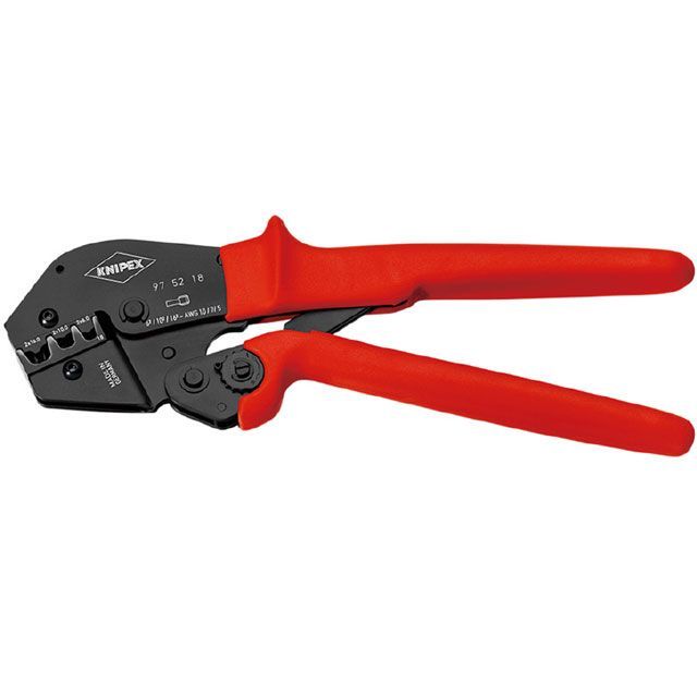 KNIPEX 9752-18 圧着プライヤー 250mm プラスチックコーティングハンドル ・9752-18 クニペックス ハンドツール｜パークアップ 店