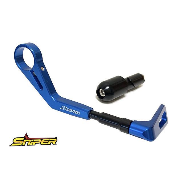 SNIPER アルミ製ブレーキレバーガード 青 汎用14-17mm SP0105BL スナイパー レバー 汎用