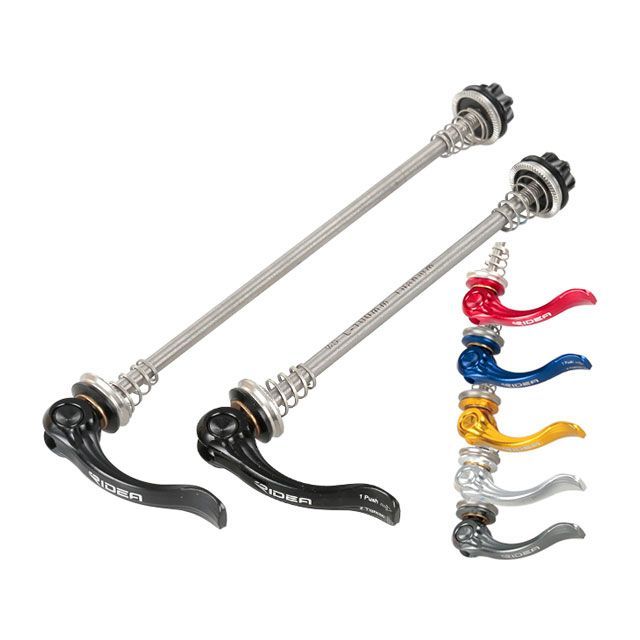 RIDEA LS3D-100/135 Ti Quick Release MTB F100/R135 色合い しろがね色 LS3D-100/135 リデア（銀輪） 部分品