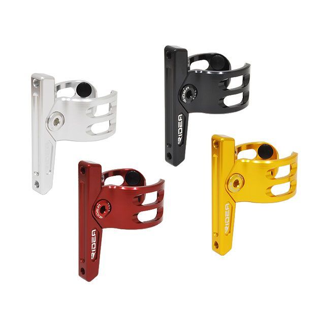 RIDEA FCAS Mini Velo Bottle Cage Adapter（Single arm） 色合い ゴールド FCAS リデア（銀輪） 部分品