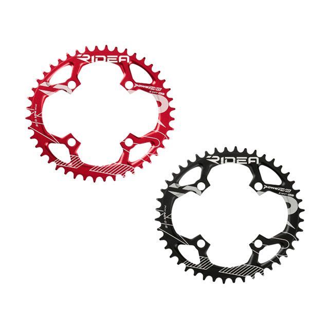 RIDEA 44W2-LM4S1 Powering L W2T 4arms カラー 44T（BCD：104mm）ブラック 44W2-LM4S1 リデア（自転車） パーツ