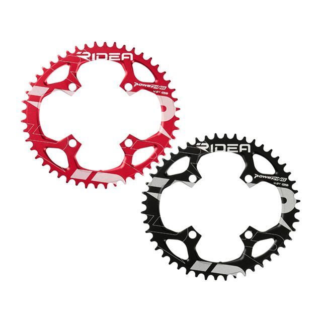 RIDEA 48W2-LM4S1 Powering L W2T 4arms カラー 48T（BCD：104mm）ブラック 48W2-LM4S1 リデア（自転車） パーツ