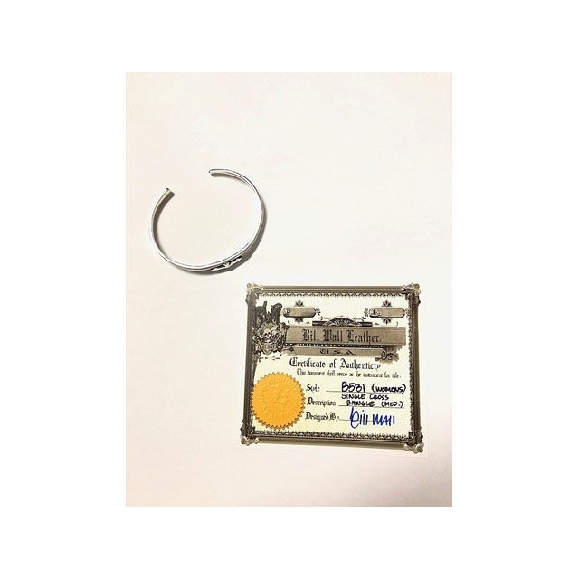 Bill Wall Leather WOMAN&rsquo;S SINGLE CROSS BRACELET B531 B531 Bill Wall Leather アクセサリー｜パークアップ 店