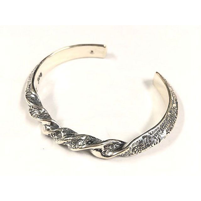 Bill Wall Leather raffiti Triangle Bangle w/twist B610M B610M Bill Wall Leather アクセサリー｜パークアップ 店