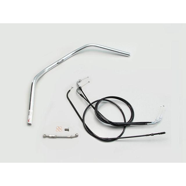 HURRICANE 80クラシック ハンドルSET(クロームメッキ) H717-079C ハリケーン ハンドル関連パーツ W800|パークアップ 店