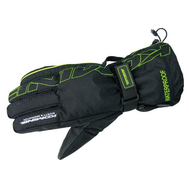 KOMINE GK-132 レインオーバーグローブ カラー ブラック/グリーン サイズ XL ・06-132 メーカー在庫あり コミネ レイングローブ