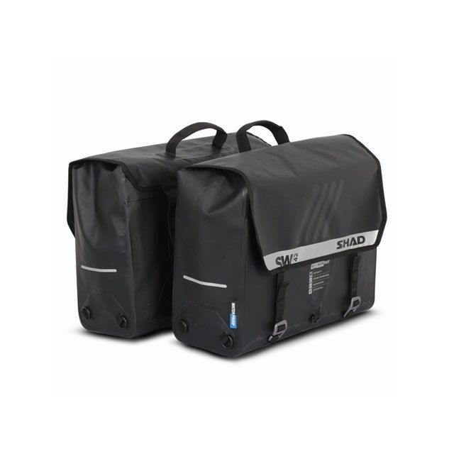 【メーカー直送】SHAD SW42 アドベンチャー 防水サイドバッグ 50L ブラック X0SW42 シャッド ツーリング用バッグ 汎用