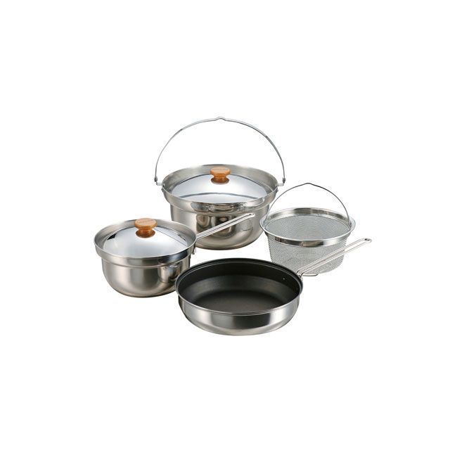 CAPTAIN STAG マルチステンレスクッカー M-5510 キャプテンスタッグ 野外調理用品｜パークアップ 店
