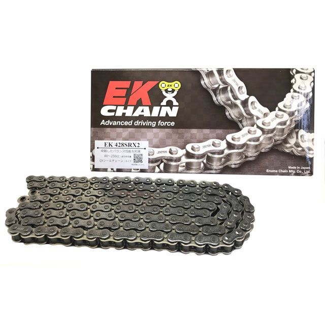 EKチェーン QXリングチェーン 428SR-X2(CR/NP) SKJ リンク数 88L JAN_4571291785496 メーカー在庫あり 江沼チェーン チェーン関連パーツ 汎用
