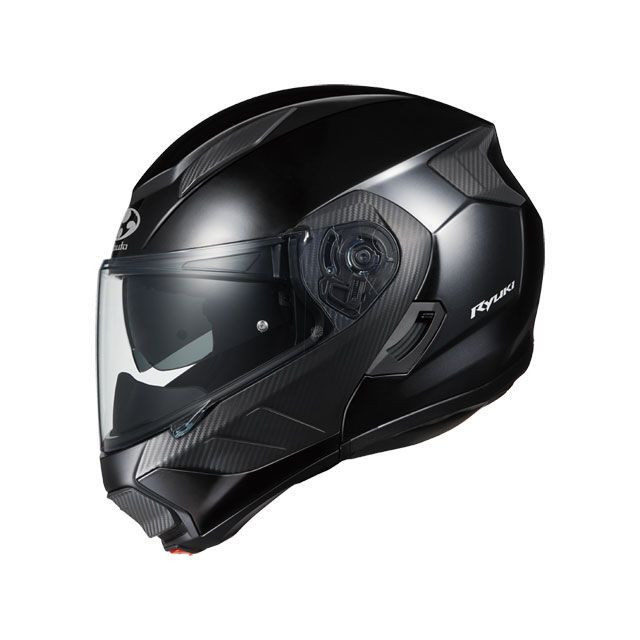 OGK KABUTO RYUKI(リュウキ) ブラックメタリック サイズ L/59-60cm オージーケーカブト システムヘルメット(フリップアップ)|パークアップ 店