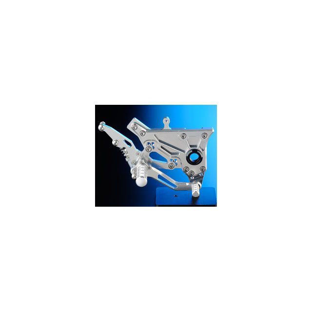 NITRO RACING バックステップKIT GPz750R/900R マスターシリンダ無（シルバー/ブラック） BS-03RNS-BR-B ナイトロレーシング バックステップ関連パーツ GPz750R/900R