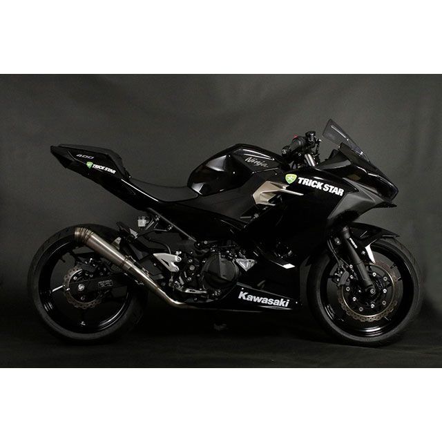 TRICKSTAR レーシングフルエキゾースト 雷神 ショート RFS-015E-02RS トリックスター マフラー本体 Ninja250 Ninja400|パークアップ 店
