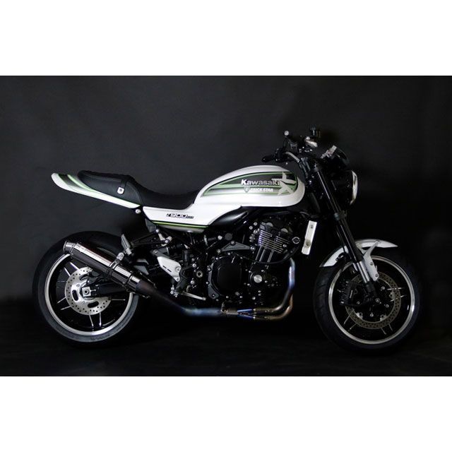 TRICKSTAR レーシングフルエキゾーストマフラー ショットガン ステンレス/カールエンド RFT-031-SSC トリックスター マフラー本体 Z900RS｜パークアップ 店