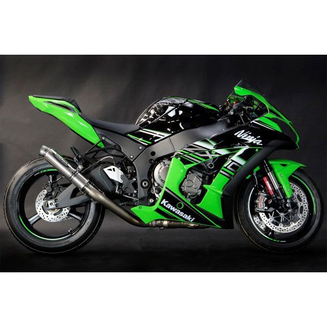 TRICKSTAR レーシングスリップオンマフラー ショットガン 焼き色付パイプ チタンGP-LOOK RSYT-002S-STGP トリックスター マフラー本体 ZX-10R｜パークアップ 店 83,605円