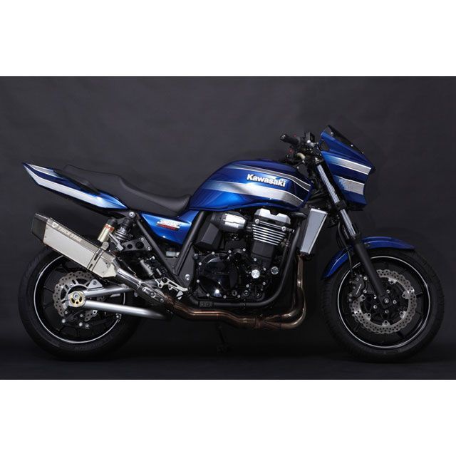 TRICKSTAR レーシングスリップオンマフラー IKAZUCHI ステンカーボン/チタンパイプ RST-003D-L4SC トリックスター マフラー本体 ZRX1200DAEG｜パークアップ 店