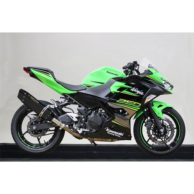 TRICKSTAR レーシングスリップオンマフラー IKAZUCHI ブラックエディション RSS-015E-L4BT トリックスター マフラー本体 Ninja250 Ninja400｜パークアップ 店 92,155円