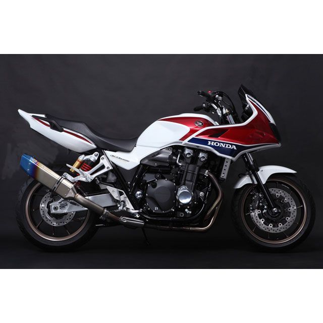 TRICKSTAR レーシングスリップオンマフラー IKAZUCHI /ステンパイプ RSS-103-L4YT トリックスター マフラー本体 CB1300SB/SF｜パークアップ 店
