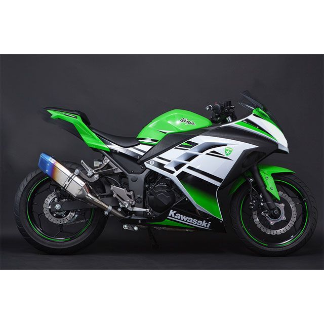 TRICKSTAR レーシングスリップオンマフラー IKAZUCHI ショート RSS-015D-L4YT トリックスター マフラー本体 Ninja250｜パークアップ 店 90,017円