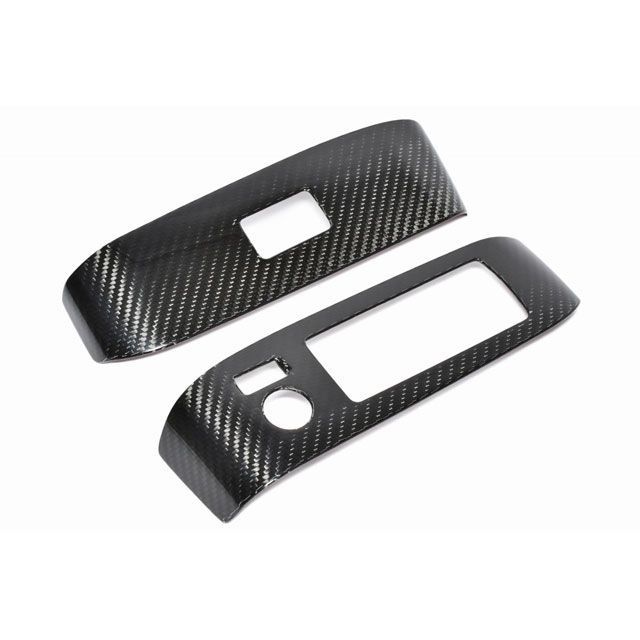 Shiftric フロントスイッチパネルカバー 2点セット ドライカーボン 仕様 艶あり CCTO0104TG シフトリック 内装パーツ・用品｜パークアップ 店
