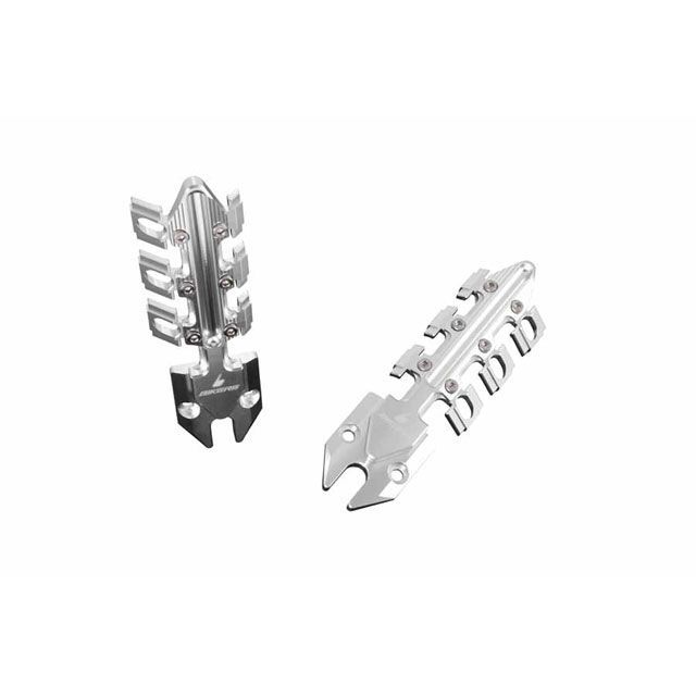 BIKERS フロントフォークガード 2ケ カラー シルバー K0137-SLV バイカーズ スライダー類 KSR PRO|パークアップ 店