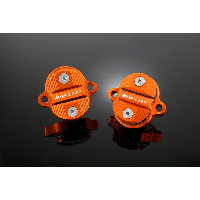 BIKERS タペットカバー 2ケ カラー オレンジゴールド K0134-OGD バイカーズ ドレスアップ・カバー KSR PRO Z125 PRO|パークアップ 店
