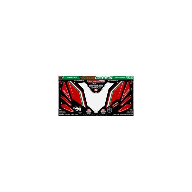 MOTOGRAFIX ボディーパッド フロント（RT） MT-ND018RT モトグラフィックス ドレスアップ・カバー Supersport939｜パークアップ 店