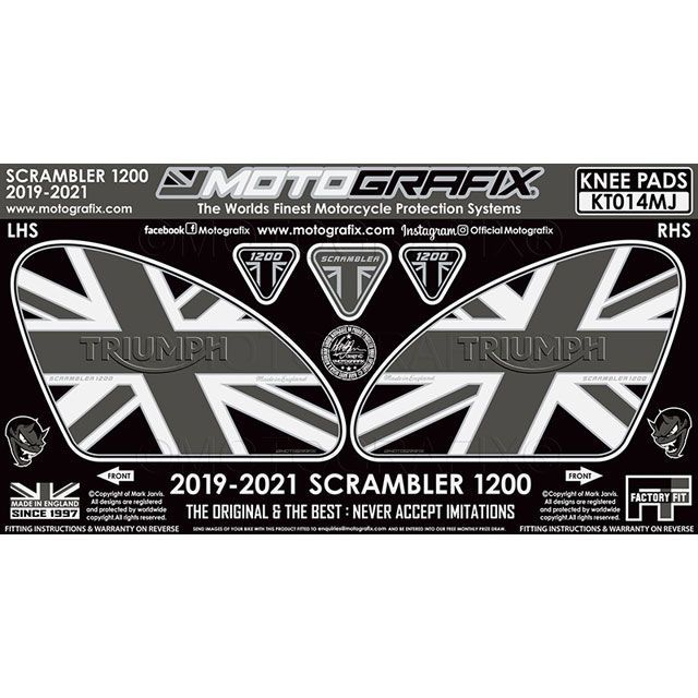 MOTOGRAFIX ボディパッド ニー MT-KT014MJ モトグラフィックス ドレスアップ・カバー Scrambler1200｜パークアップ 店