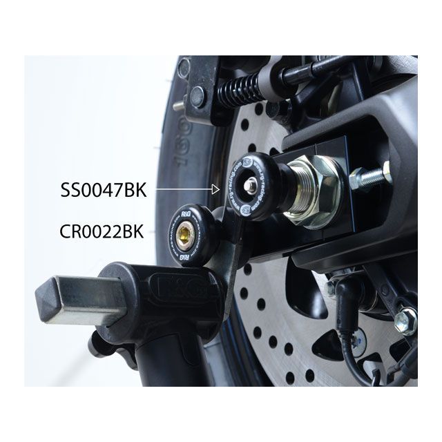 R&G スピンドルスライダー ブラック RG-SS0047BK アールアンドジー スライダー類 T-MAX530|パークアップ 店