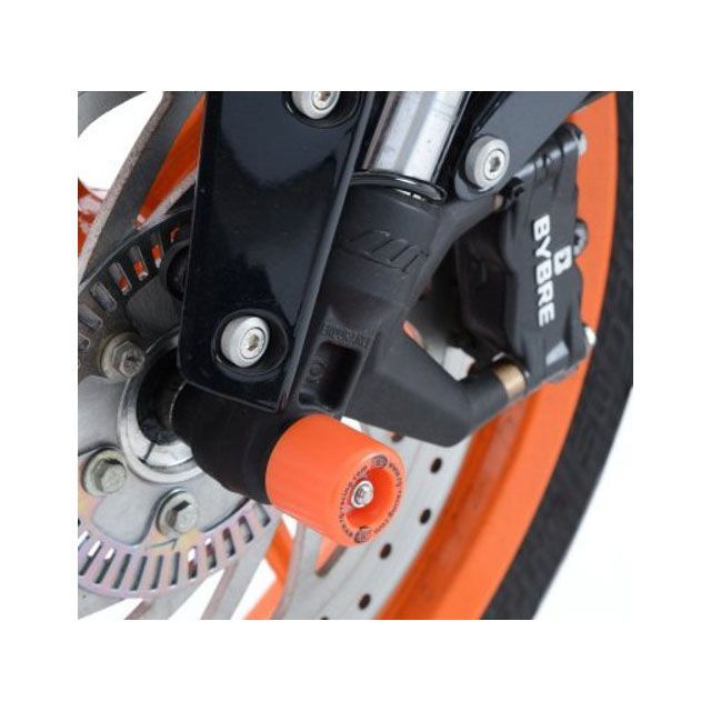 R&G フォークプロテクター オレンジ RG-FP0106OR アールアンドジー その他サスペンションパーツ 125/200/390DUKE RC125/200/390|パークアップ 店