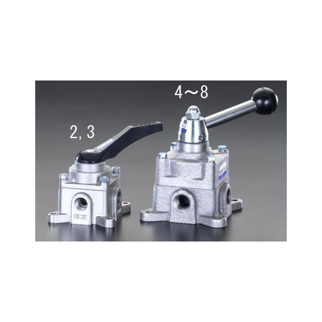ESCO Rc 1/4” 四道のり手動うつり変わり弁膜 EA153EA-2 エスコ 制作室手道具