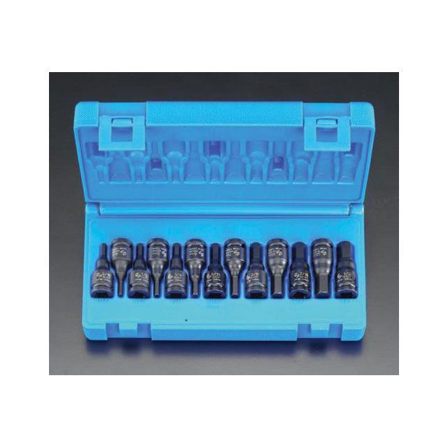 ESCO 3/8”DR INHEX インパクトビットソケットセット(ミリ・インチ) EA164CP-23 エスコ ハンドツール|パークアップ 店